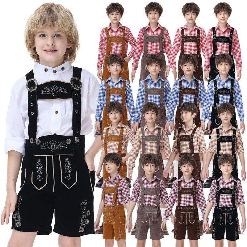 男童德国啤酒节巴伐利亚演出服