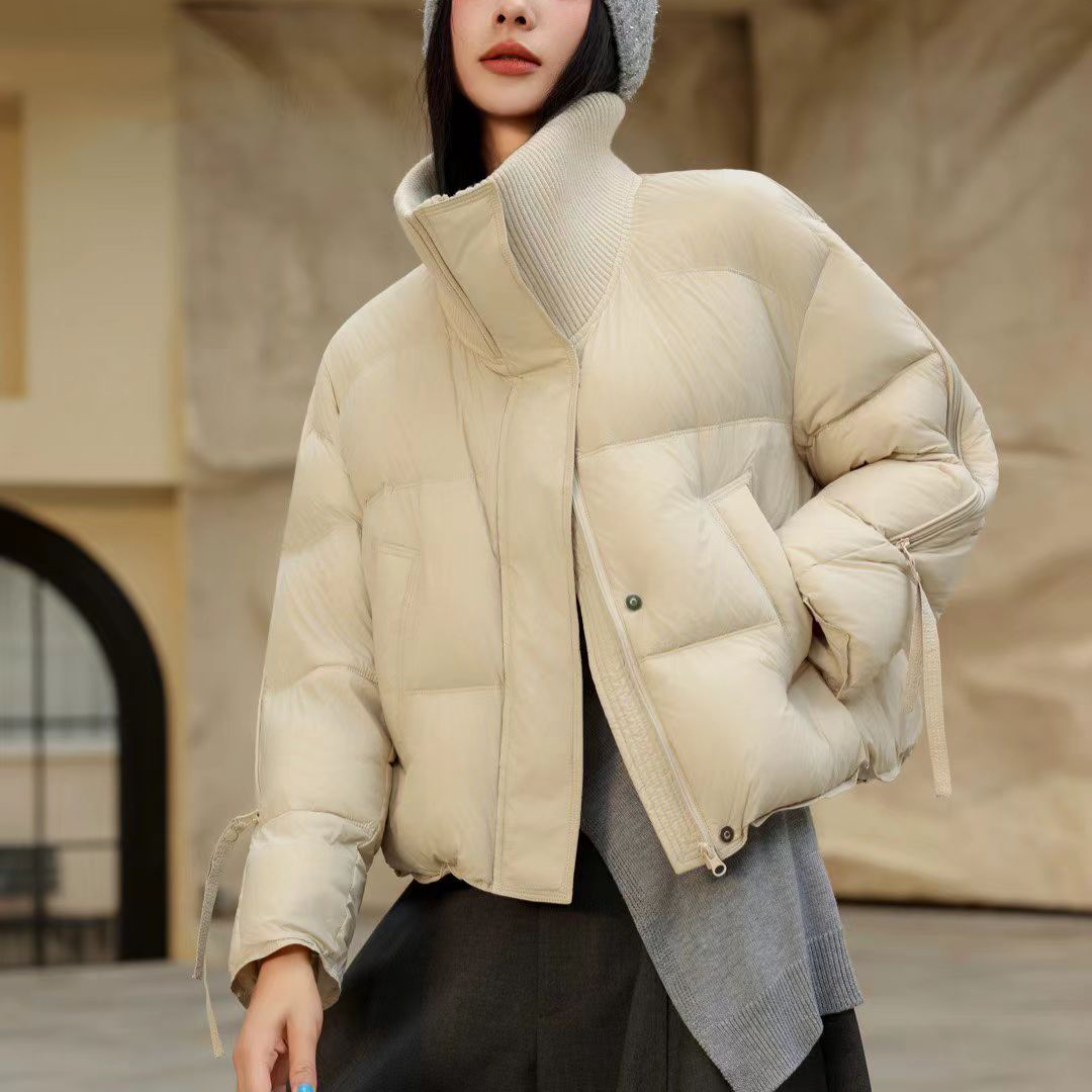 短款90鸭绒羽绒服女减龄外套