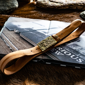 印第安图腾浮雕黄铜扣植鞣皮腰带男美式 真皮皮带 复古阿美咔叽工装