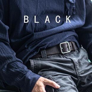 男腰带日字扣银色方扣腰带复古极简风百搭真皮针扣皮带超质感裤带