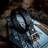 裂古复古做旧真皮机车紫铜针扣皮带 定制牛皮腰带 复古风个性