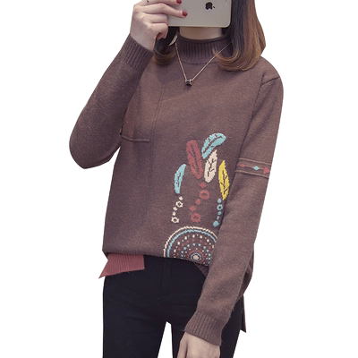 秋冬季韩版宽松复古港味风打底衫