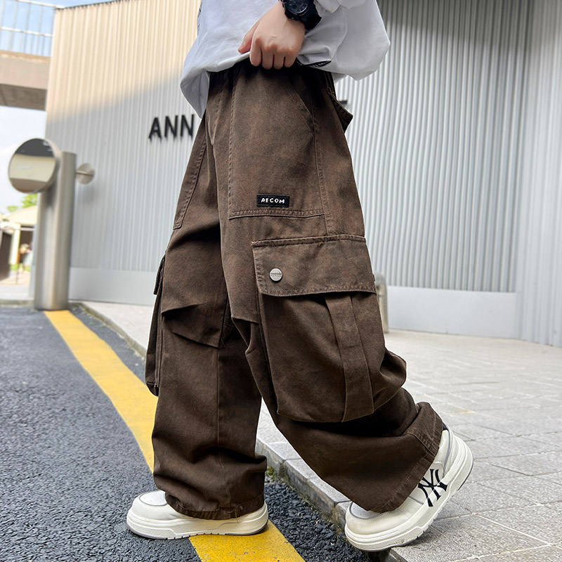 男童工装裤秋冬款2025新款儿童装