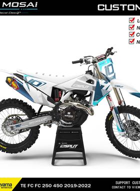 HUSQVARNA2022-23胡思瓦娜TE300 FE250 350 越野摩托车贴花车贴画