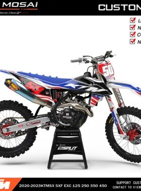 适用于2020-2023KTM 125EXC250SXF300越野摩开禧恒建托车贴花贴纸