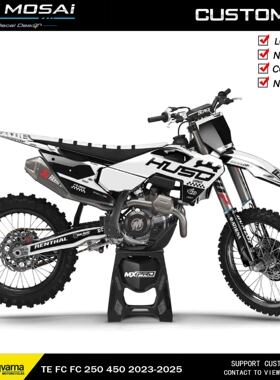 适用于 HUSQVARNA TE FE TC  250 2023-2026恒建胡思瓦娜贴花贴纸