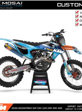 适用于2016-2019KTM125EXC250SXF300克维斯K16越野摩托车贴花贴膜