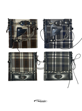 银河信差GalacticMessengerY2K百褶裙A7活页本女高手账本格纹卡册