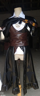 FF14的吟游诗人，60级校服的黑白两色cos