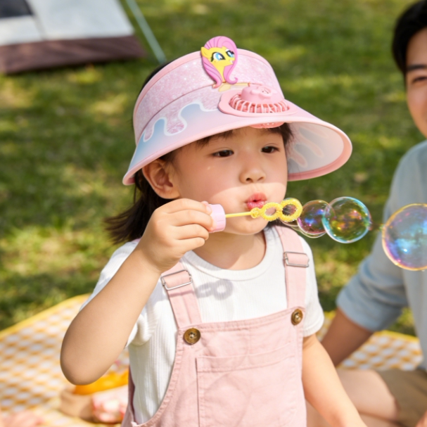 儿童卡通空顶防晒帽女孩2026新款夏季可爱风扇帽防紫外线遮阳帽子,服饰配件/皮带/帽子/围巾,帽子,淘宝优惠券,粉丝福利购,淘宝优惠卷