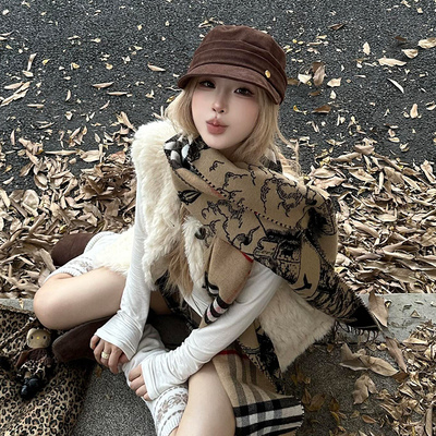 褶皱女士帽子【显脸小贝雷帽】