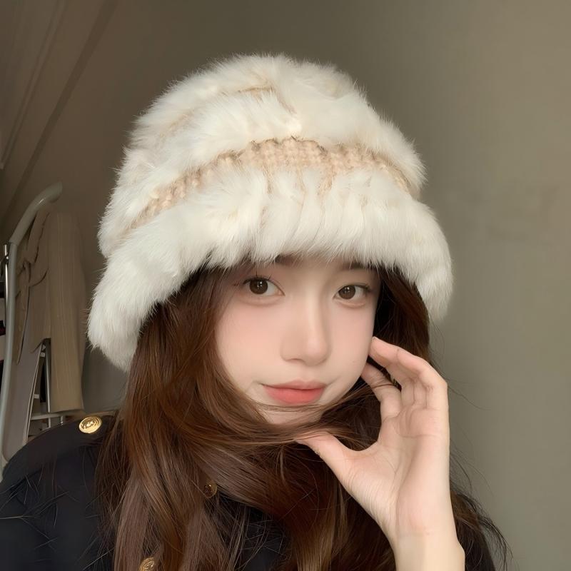【冬季热卖】兔毛绒高级感渔夫帽