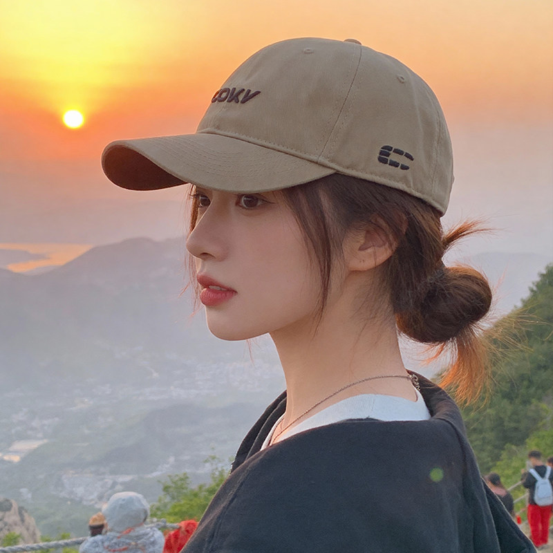 大头围登山棒球帽女2026新款时尚百搭春夏字母刺绣显脸小鸭舌帽女