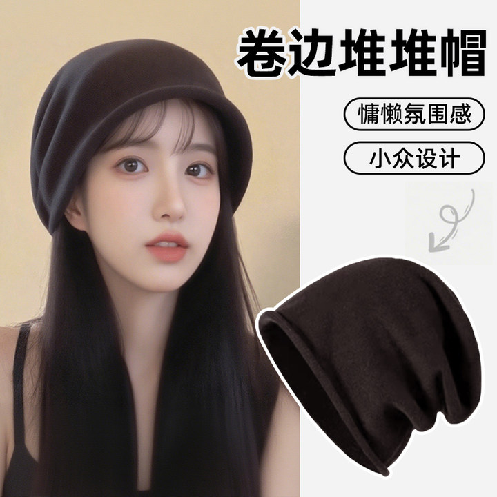 秋冬时尚包头帽大头围显脸小