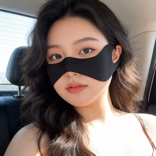 大码蝴蝶防晒面罩女夏季透气遮脸