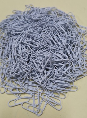 白色回形针500枚曲别针回行型针u形针防锈回旋针中号28大号50mm