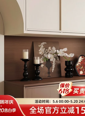 中古风门口鞋柜玄关壁画装饰