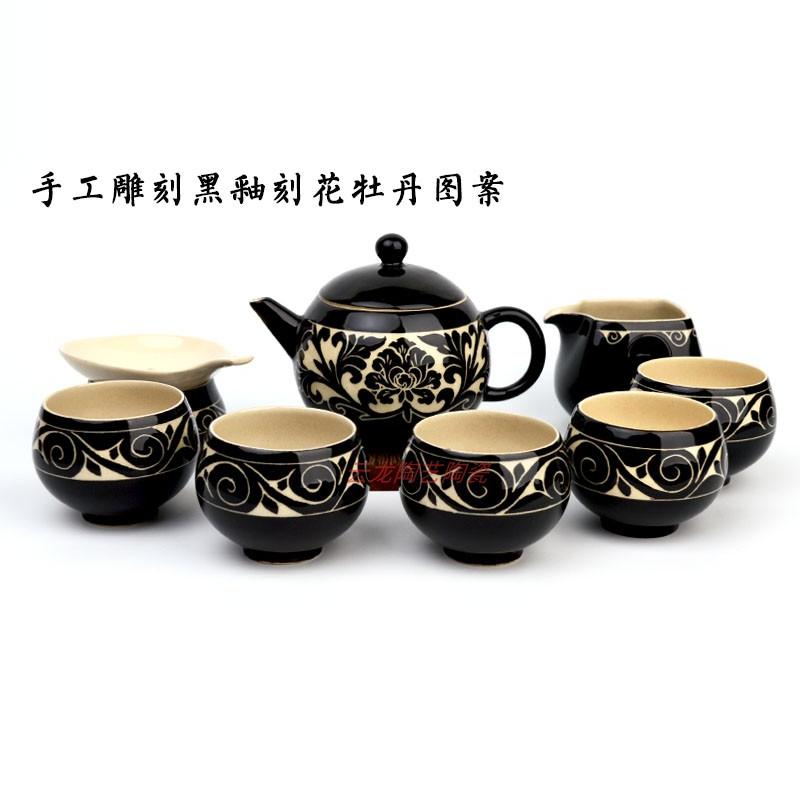 磁州窑黑白刻地方特色手工艺品