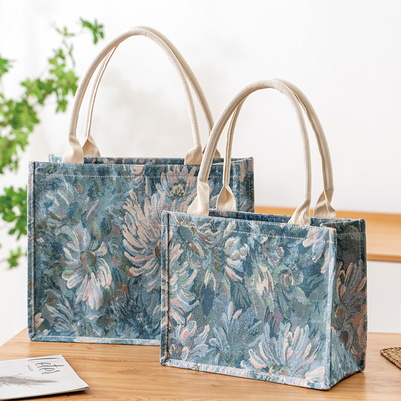 大容量莫奈花园手提袋购物袋