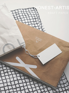 限量HA德国水洗牛皮纸小众旅行包袋潮牌随身收纳设计师手拿内胆包