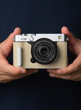 MRSTONE富士XE5相机皮套适用x-e5真皮保护套手柄相机包配件底座壳