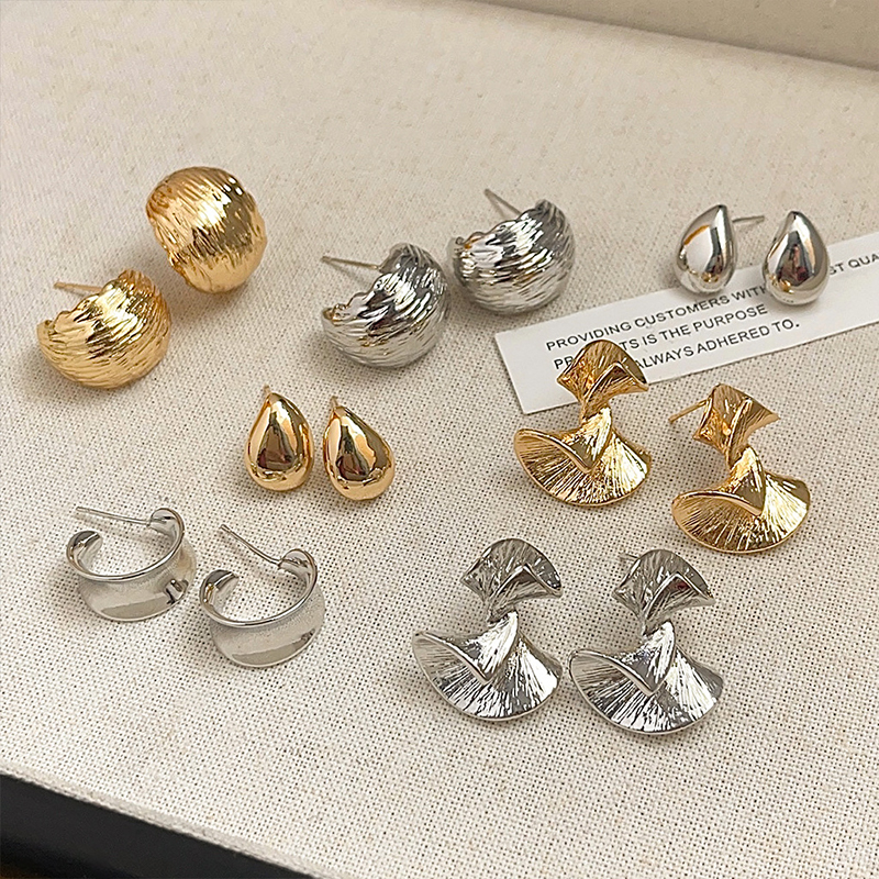 冷淡风金属简约百搭耳钉