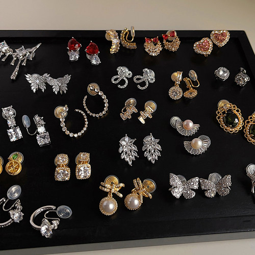 无耳洞耳饰蚊香盘耳夹