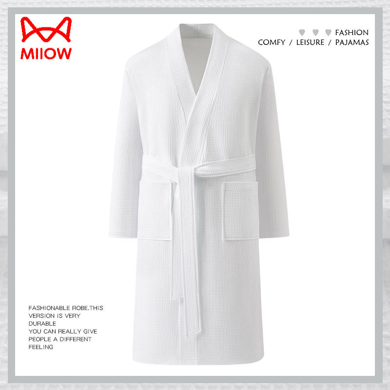 猫人睡袍男士春秋纯棉长袖秋季长款浴袍睡衣四季通用浴衣晨袍,女士内衣/男士内衣/家居服,睡袍/浴袍,淘宝优惠券,粉丝福利购,淘宝优惠卷