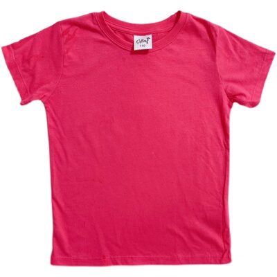 纯棉薄款女童短袖套头衫