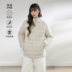 King 轻薄白鸭绒连帽排骨羽绒服情侣保暖外套 Prince2025年冬季