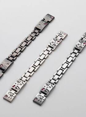 适用于苹果手表applewatch s11表带金属运动爆款可爱猫狗utral23s