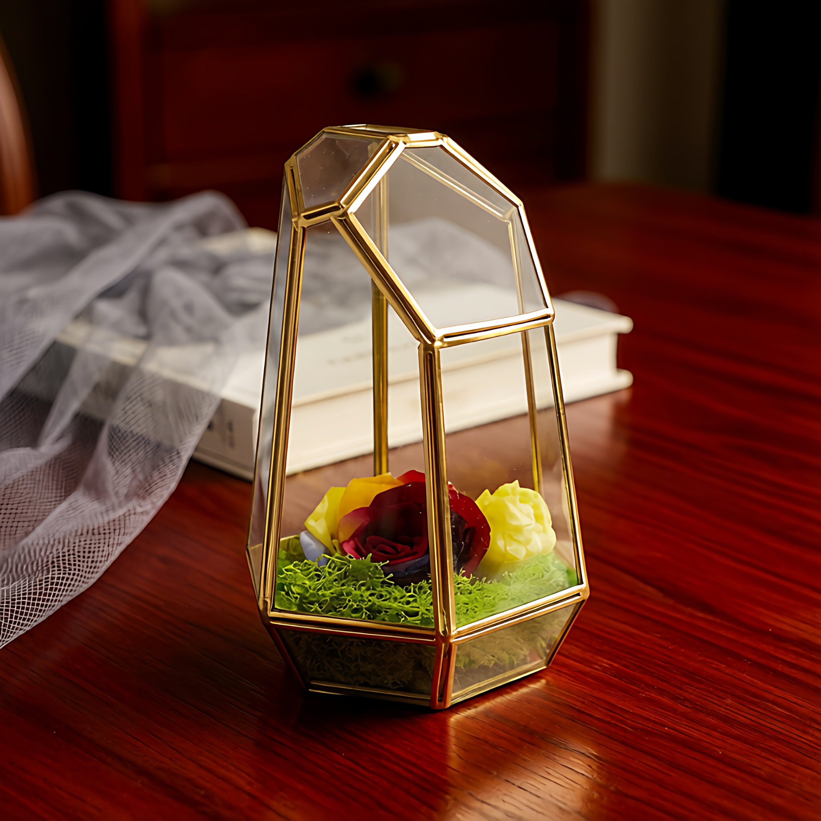 几何风植物器样板房软装饰品器皿