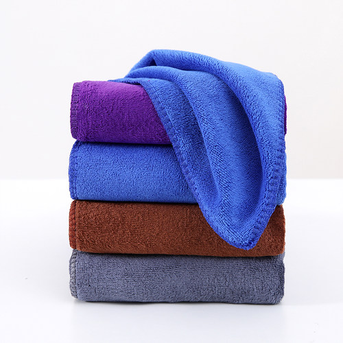 素色方巾超细纤维清洁抹布保洁小毛巾柔软吸水速干纯色擦车内饰巾
