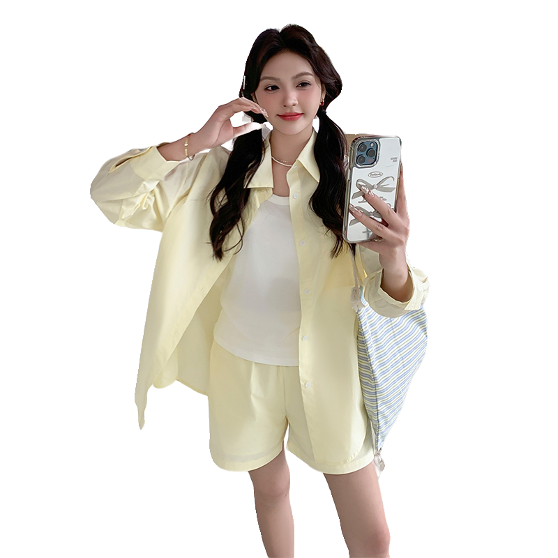现货主推时尚套装三件套衬衫防晒套装女2C187-82226-P115-K178,女装套装/套裙,2C187