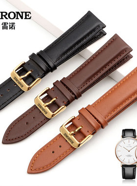 RARONE/雷诺手表带男女经典832028|838029头层真皮牛皮精钢针扣20