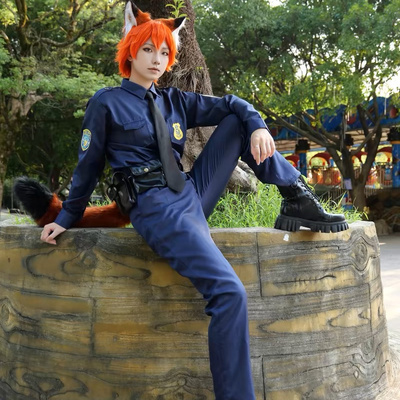 疯狂动物城cos拟人朱迪judy兔子尼克狐狸cosplay现货成人儿童服装