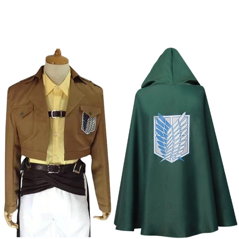进击的巨人cos服装艾伦三笠兵长全套调查兵团cosplay韩吉鞋子假发
