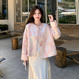 现货新中式粉色风外套2B233-9729-P165228，女装汉服/婚纱/旗袍/礼服，2B233