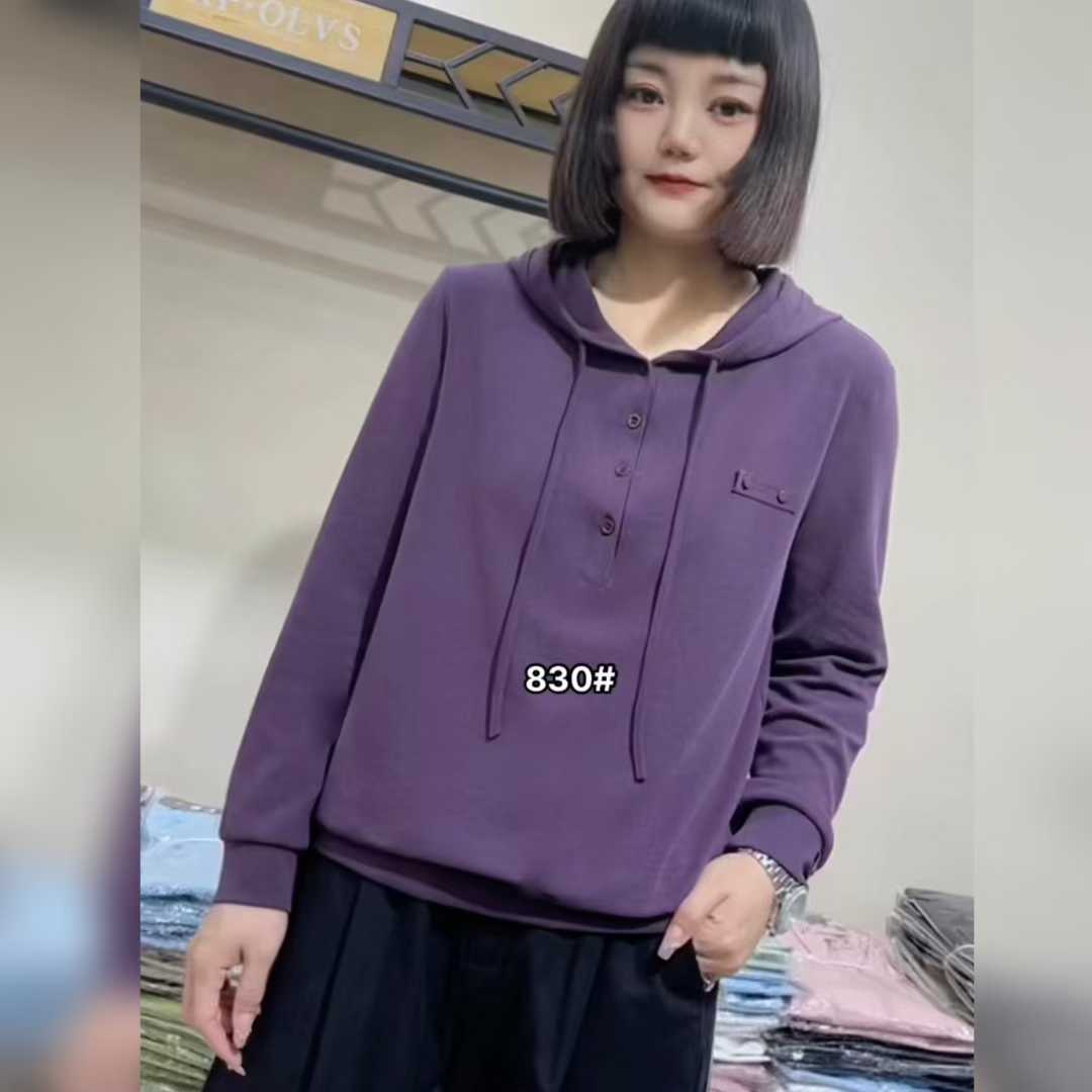 李明830休闲装卫衣大码宽松连帽