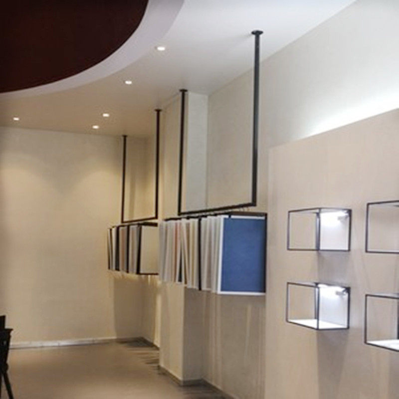 服装店展示架上墙吊杆悬挂衣架吊顶婚纱衣架子高档女装店货架吊架