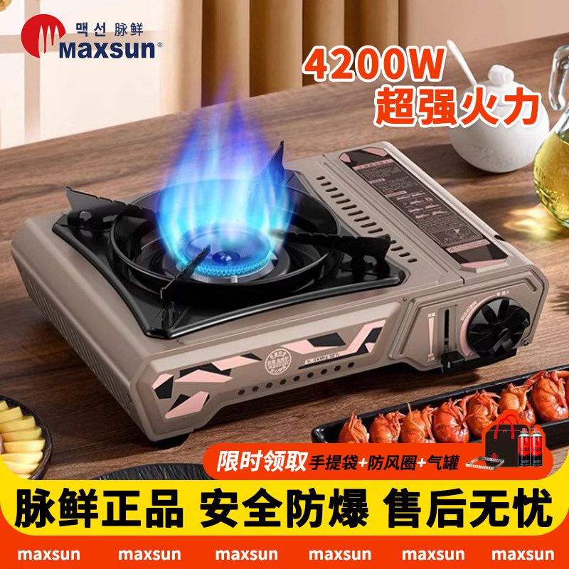 户外便携式野炊大火力防风瓦斯炉
