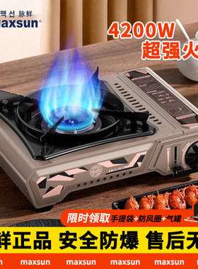 户外便携式野炊大火力防风瓦斯炉