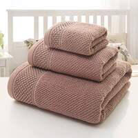 Cotton Bath Towel 3 Set Home Hotel towels pure cotton towel bath towel 3 set thumbnail 2