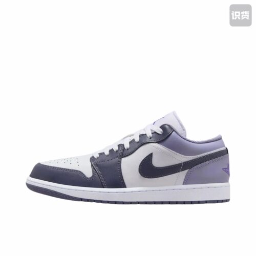 Air Jordan 1 Low AJ1白绿紫低帮男女运动板鞋553558-145湖南NK仓