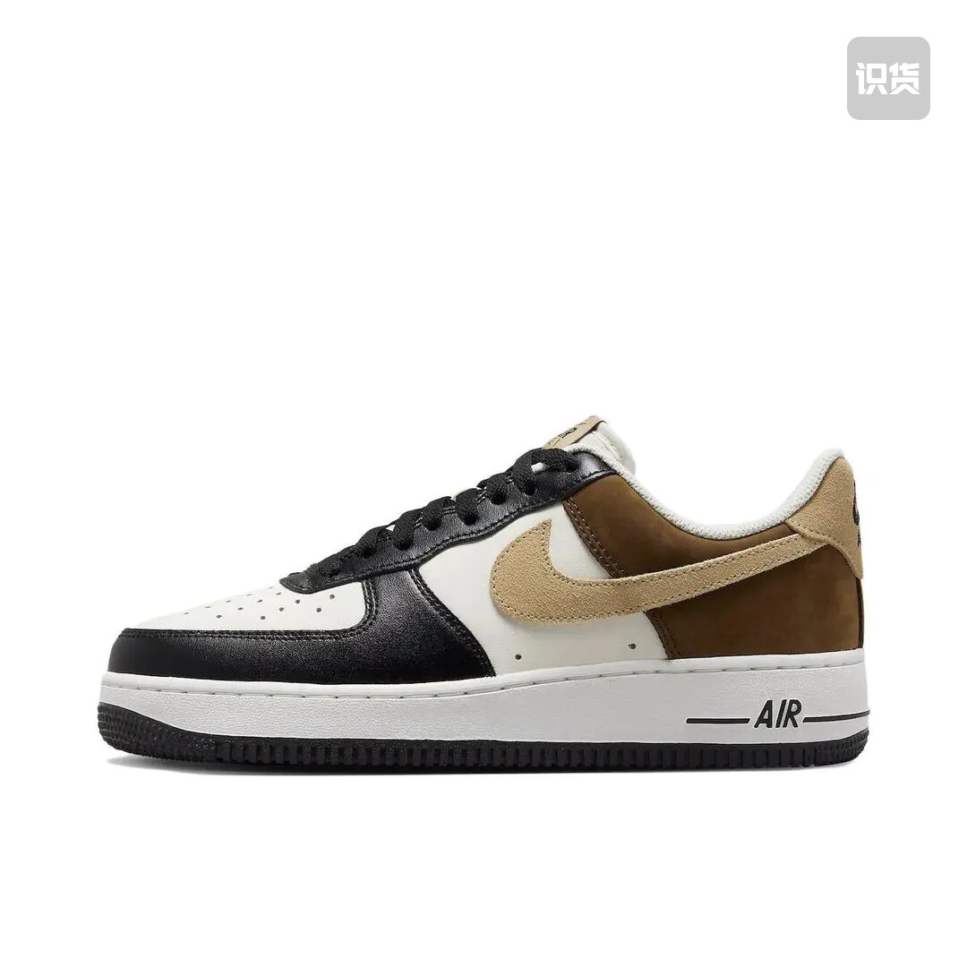 Nike Air Force 1 空军一号 板鞋 黑色/棕色FB3355-200山东ls仓