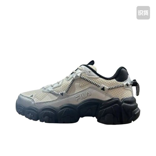 FILA/斐乐 FLUID v2 老爹鞋 米色/灰色FS261OD03X039-101山东ls仓