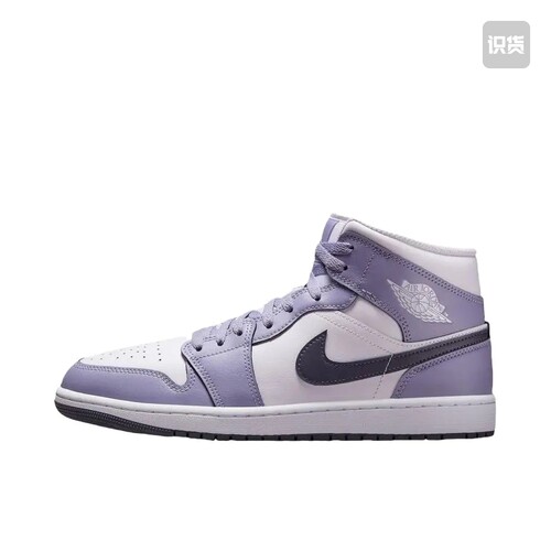 Air Jordan 1 板鞋 运动休闲鞋 正白色/紫色DQ8426-145山东ls仓