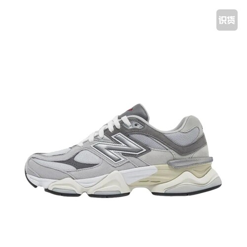 New Balance 9060 跑鞋 绒面革舒适减震 浅灰色U9060GRY山东ls仓