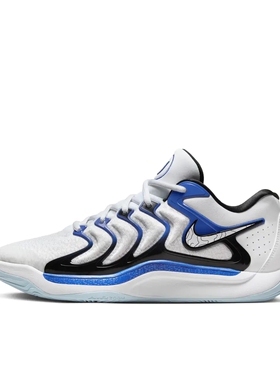 Nike KD 17 篮球鞋 缓震 国外版/白色/蓝色FJ9487-100山东ls仓