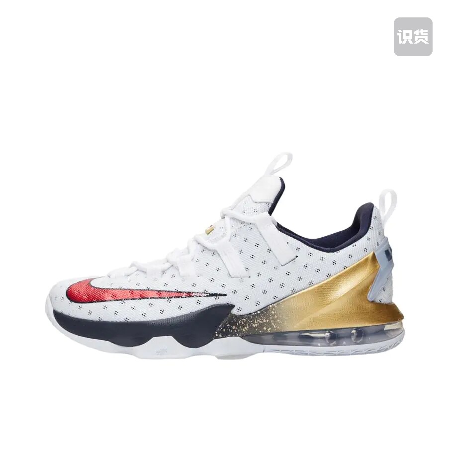 Nike Zoom LeBron 13 詹姆斯 篮球鞋 白红金834347-164山东ls仓